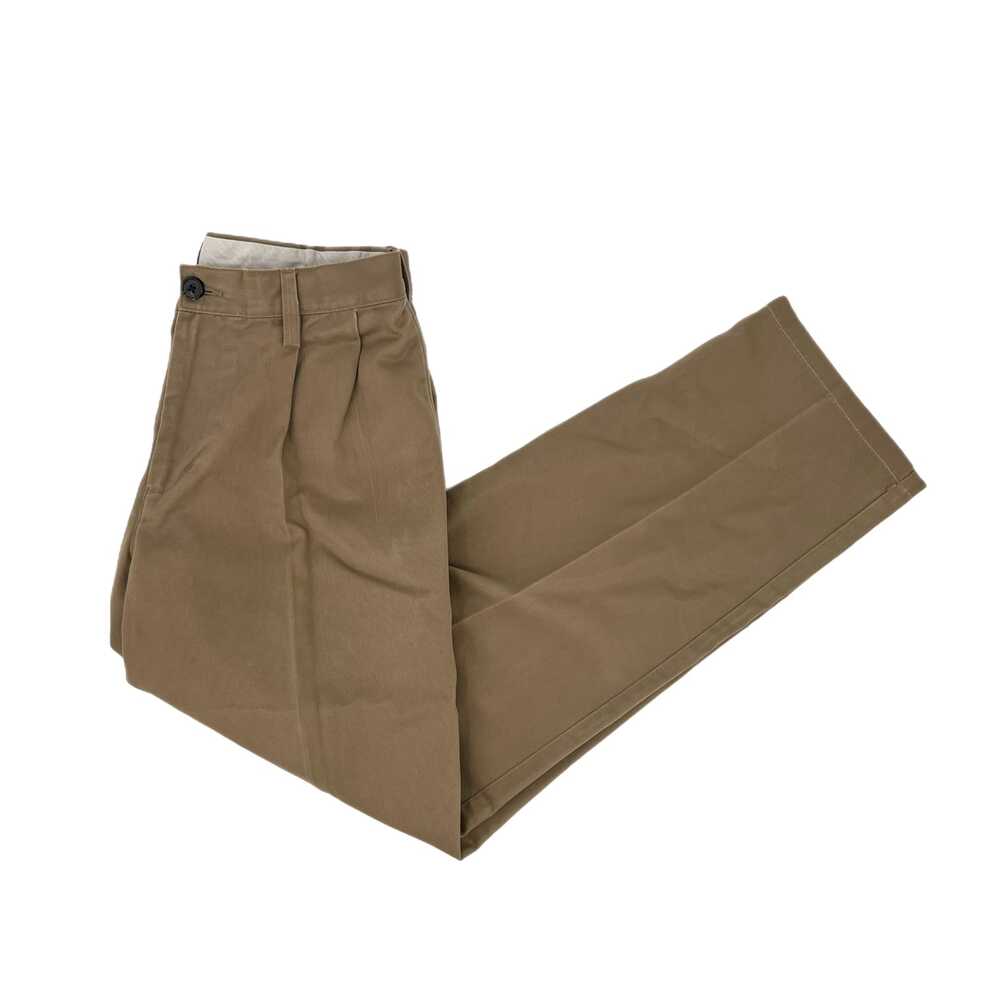 Lands' End Tan Straight Leg Pants Dress Traditional Fit | Womens 30